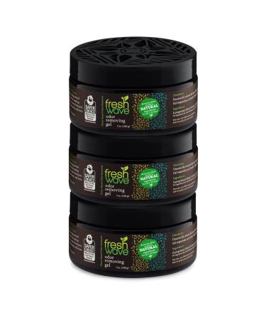Fresh Wave Odor Removing Gel, 7 oz. | Pack of 3 | Odor Absorbers for Home | Safer Odor Relief | Natural Plant-Based Odor Eliminator | Every 7 oz. lasts 15-30 Days | For Cooking, Trash & Pets Original
