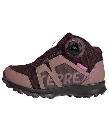 adidas Unisex Kinder Terrex Boa Mid Rain.rdy Hiking Shoes Sneaker 35 EU Shadow Maroon Matt Purple Met Wonder Red