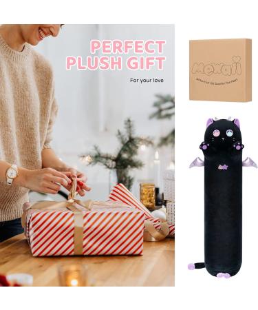 Mewaii 36in Long Cat Plush Pillow - Big Eyes Kitten Stuffed Animal Toy for Kids | Purple Hugging Pillow 36inch - Buy Online on SooperMarket.com