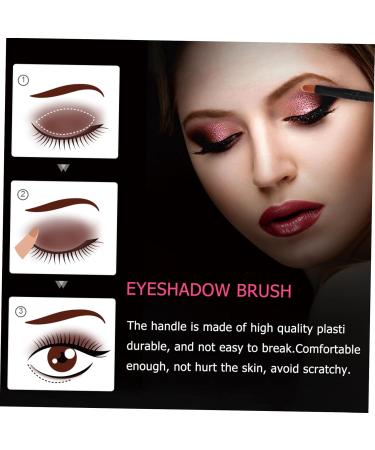 Gogogmee 10pcs Nose Shadow Brush Makeup Concealer Brush Soft Face Blush Brush Eye Makeup Black Wooden Handle - Buy Online on SooperMarket.com