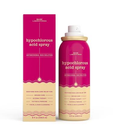 Base Labs Hypochlorous Acid Spray 8oz - Skin Healing Spray for Wound Care, Eczema, Tattoo & Piercing Aftercare - Buy Online on SooperMarket.com