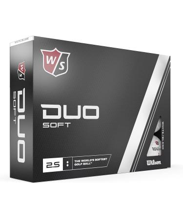 Wilson Staff Duo Soft Golf Balls - 12 Pack White | Premium Low Compression Golf Balls - Buy Online on SooperMarket.com