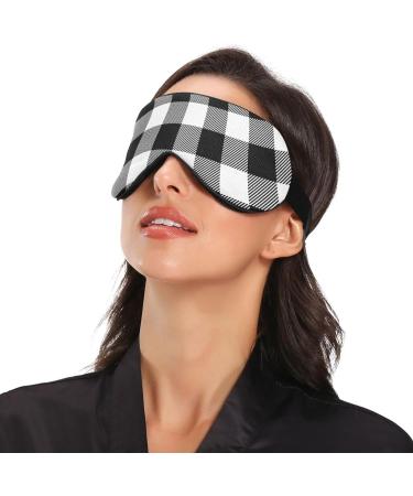 Haskirky Light Blocking Eye Mask | Breathable & Adjustable for Adults | Perfect for Travel, Yoga, Meditation & Office | Deep Sleep Goodies | White Black Buffa - Buy Online on SooperMarket.com