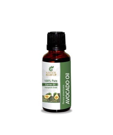Avocado Carrier Oil 5 ML to 1000 ML (0.16 Fl.Oz to 33.81 Fl.Oz) | 100% Pure Natural Undiluted Uncut Therapeutic Grade Persea Americana Carrier Oil