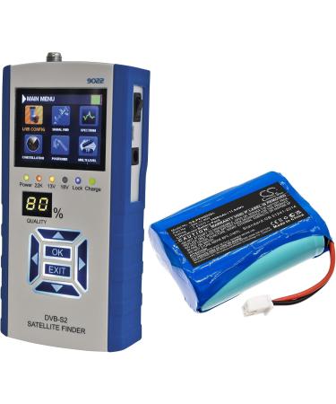 7.4V High-Performance Replacement Battery for Peaktech DVB-C/S/T Models | Long-lasting 1600mAh Power - Buy Online on SooperMarket.com