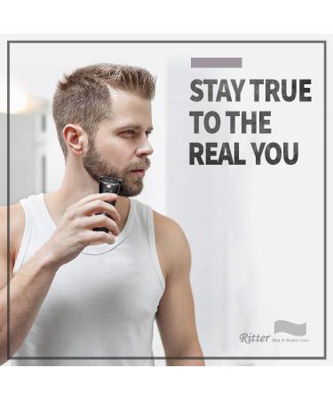 Ritter Mini Trimmer | Balding Clippers | 0mm Blade | Powerful 7W Motor | Corded/Cordless | 4 Hours Run Time - Black - Buy Online on SooperMarket.com
