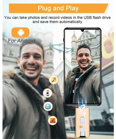 Sunany 256GB USB Flash Drive - High Speed External Thumb Drive for Phone & Pad - Photo Stick for More Photos & Videos - Gold - Buy Online on SooperMarket.com
