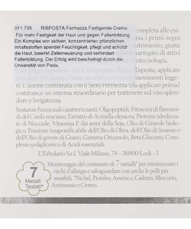 Buy L'Erbolario Risposta Fermezza Phytofiller Face Cream - International Shipping Available - Buy Online on SooperMarket.com