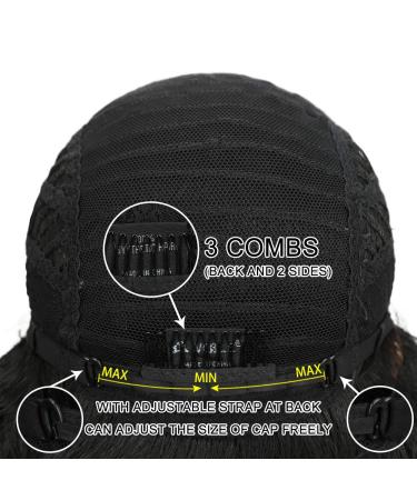 JOEDIR PERCOIS Lace Front Wigs 60cm - Long HD Transparent Synthetic Wig for Women - 130% Density Black Hair - Buy Online on SooperMarket.com