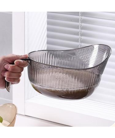 HMLTD Drain Basket - Multi-Purpose Bowl Strainer with Multi Fine Holes | Kitchen Utensils for Rice Tomatoes Soybeans Peppers Apples Grapes Gray - Buy Online on SooperMarket.com