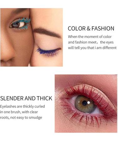 Joyeee Coloured Mascara Waterproof Brown Mascara Voluminous 4pcs 4D Silk Fiber False Lash Effect Tubing Mascara Eyelash Comb Volume Length Long Lasting Smudge Proof Lashes Make Up for Women Girl #043 - Buy Online on SooperMarket.com
