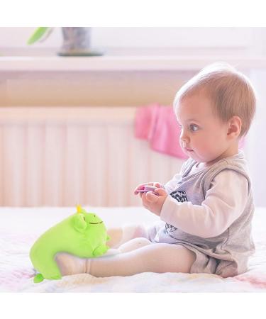 JUNERAIN Super Soft Frog Plush Stuffed Animal 30cm - Fluorescent Green | Cute Squishy Hugging Pillow Toy for Kids, Toddlers, Boys, Girls - Cuddly Frog Decoration - Buy Online on SooperMarket.com