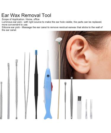 Stainless Steel LED Ear Wax Remover Kit for Adults & Kids | Reusable Ear Cleaners with Soft Tips - Buy Online on SooperMarket.com