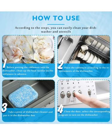 16 Tablet Dishwasher Cleaner: Deodorizer & Descaler for Kitchen Efficiency - Buy Online on SooperMarket.com