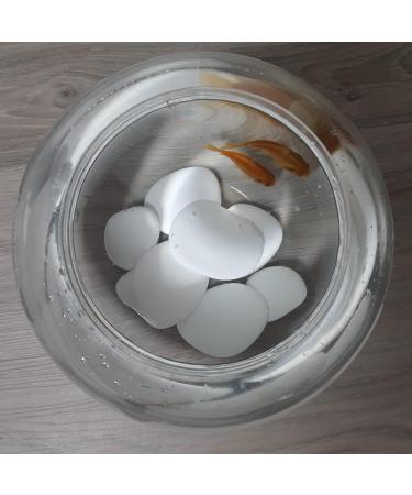 Kalapanta Decoration Stones - Recycled Plastic for Vases Aquariums & Gardens | 95 White Stones ( 5-8 cm) - Eco-Friendly Home Decor - Buy Online on SooperMarket.com