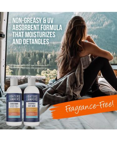 STREAM 2 SEA Reef Safe Hair Shampoo & Conditioner Set - All Natural Fragrance Free Paraben Free - Eco-Friendly Hair Care for Boaters and Campers (4 oz - Buy Online on SooperMarket.com