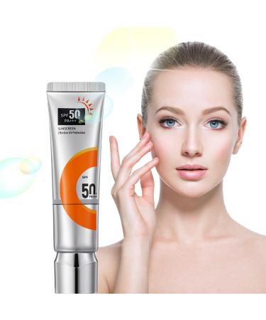 Trendyfave Sunscreen Spf 50 Face Moisturiser Skincare With UV Protection Sunscreen For Sunburn Brightening Cream Suncream Waterproof&Sweat-Proof Age Perfect Rosy Glow With Sodium Hyaluronate&Glycerol