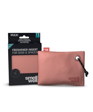 Smellwell Maxi Active odor remover - Schuhdeo - Bamboo -activated carbon odor absorber - moisture absorber for shoes bags and against sweaty feet - Blush pink 1 x 200g 1 piece (1 Pack) fragrant - Blush pink