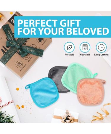 Orighty Reusable Makeup Remover Pads 24 Pack Microfiber Makeup Remover Cloths Cotton Rounds Eco-friendly Face Pads for All Skin Types Makeup Wipes for Facial Cleansing Ideal Gift for Women 5 x 5  - Buy Online on SooperMarket.com