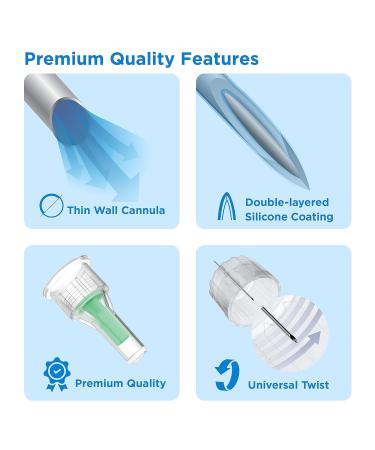 FORA Insulin Pen Needles 31G 5mm (100pcs) - Precision Diabetes Care - Fast International Shipping - Buy Online on SooperMarket.com