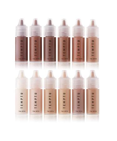 TEMPTU S/B starts set - 12 partly 12 x 7 ml vials with all skin tones of the S/B series (001 - 012) Highest quality based formula is currently on the market