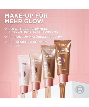 L'Or al Paris Liquid Highlighter for Face & Body - Glycerin & Shea Butter Perfect Match Lumi Glotion Natural Glow Enhancer 903 Medium Glow 40 ml - Buy Worldwide! - Buy Online on SooperMarket.com