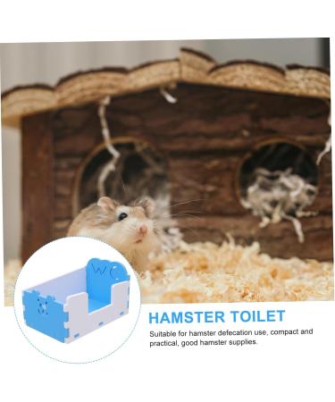 Yardwe 2 Pcs Hamster Toilet Critters Detachable Guinea Toilet Basin Chinchilla Toilet PVC Bathtub Small 15x10cmx2pcs Bluex2pcs - Buy Online on SooperMarket.com