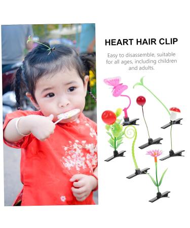 KALLORY 56 pcs Plant Girls Mixed Style Toddler Barrettes - Mini Sprout Hairpins Pins for Kids Party with Grass Sprouts, Little Mushrooms, Butterflies - Novelty Simulation Barrette Set - Buy Online on SooperMarket.com