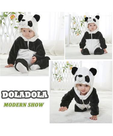 Doladola Baby Panda Hooded Romper | Toddler's Animal Onesie Jumpsuit 18-24 Months - Buy Online on SooperMarket.com