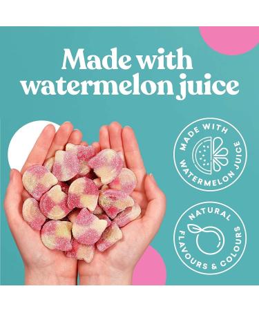 Vegan Sweets CANDY KITTENS SOUR WATERMELON Packed With Fruit Juice & Natural Ingredients Big Flavours From Little Kittens Vegetarian Sweets - 500g Sweet Bag Sour Watermelon 500g (Pack of 1) - Buy Online on SooperMarket.com