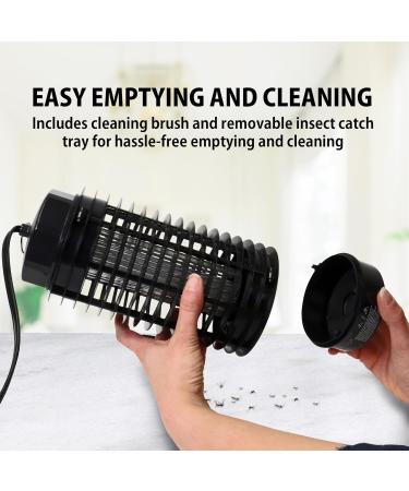 Bite Shield Bug Zapper 800V UV Light Lure Fly Mosquito Insect Trap Killer for Indoor and Outdoor 5.6 Ft AC Power Cord Electronic Fly Zapper for Moths Gnats Patio Home Backyard Camping Black - Buy Online on SooperMarket.com