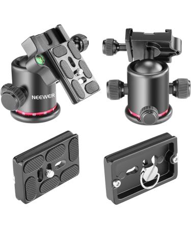 NEEWER 360 Panoramic Tripod Ball Head with Arca-Type Plate - Max Load 17.6lb - for DSLR Camera, Camcorder - Red / Black - Buy Online on SooperMarket.com
