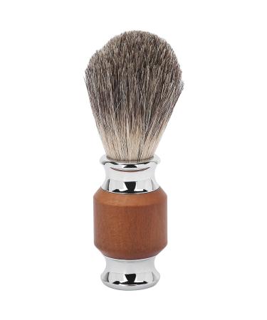 Ankroyu men's beard-shaving brush beard cleaning brush mini-shaving brush rubber wood handle facial cleaning foaming trim brush for hairdressing salon