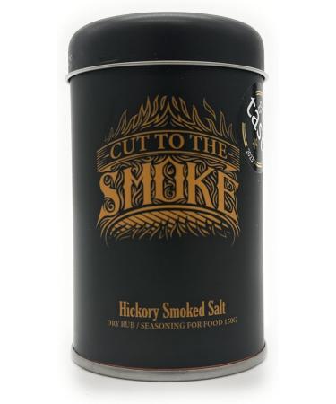 Dual Pack Hickory Smoked Salt (Coarse) (Shaker Tin) 150g - Award Winning - Buy Online on SooperMarket.com