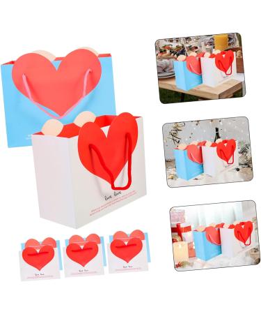 KOMBIUDA 20pcs Love Handbag Merchandise Bags Girl Gift Bag Birthday Gift Bags Bulk Girl Birthday Gift Baby Gift Bags Baby Shower Goodies Bags Goodies Pouches Bride Paper Party Bag Medium - Buy Online on SooperMarket.com