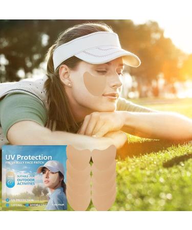 Teksome Sun Protection Face Patch - 5pair Facial Sunscreen Patch Comfortable UV Facial Patches Portable Clear UV Protection Face Patch for Outdoor - Buy Online on SooperMarket.com