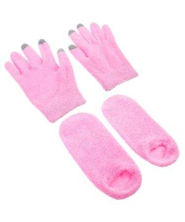 BELLIFFY 1 Set Gloves and Foot Mask Set Overnight Moisturizing Gloves Moisturizing Socks and Gloves Moisturizing Socks for Foot Care Moisturizing Gloves for Women Moisturizing Gloves