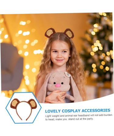 minkissy 1 Set zoo animal headband fabric monkeys monkey ear hair hoop headbands tails - Buy Online on SooperMarket.com