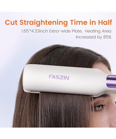 Professional Hair Straightener | 1.65" Titanium Flat Iron | Fast Heating LED Temp Display 10 Temp Levels | International Shipping Available - Buy Online on SooperMarket.com