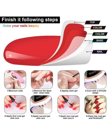 Erarrow Gel Nail Polish Set - 20 Popular Colors | UV LED Soak Off Nail Gel Kit (23 PCS) - Buy Online on SooperMarket.com