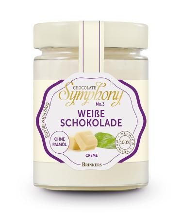 Brinkers Chocolate Symphony No.3 White Chocolate Cream spread for the breakfast table on bread and rolls palm oil-free 270g