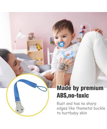 Jomewory Pacifier Holder | Durable & Soft Paci Clips | Ideal Infant Birthday Gift for Girls | Washable & Easy to Use - Buy Online on SooperMarket.com