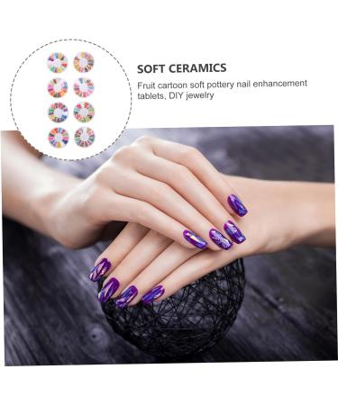 Angoily 8 Boxes Soft Pottery Diy Fruit Nail Art Slice Nail Art Slices Bulk Diy Lip Gloss Clay Fruit Slices for Nail Fruit Slices Manicure Polymer Clay Patch Sticker 3d - Buy Online on SooperMarket.com