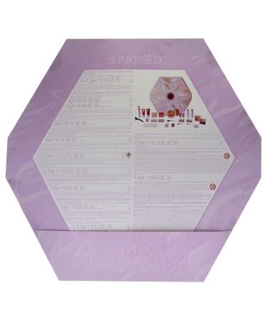 Sunkissed Christmas 25 Days of Beauty Gift Set - Vegan Face Lips and Eye Makeup with Nail Polishes & Brushes - 25 Premium Products for Gorgeous Holiday Looks - Buy Online on SooperMarket.com