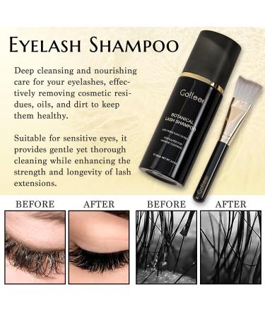 Lash Shampoo Kit - 100 ML Eyelash Extension Cleanser | Paraben & Sulfate Free Makeup Remover | Safe for Natural Lashes - Buy Online on SooperMarket.com
