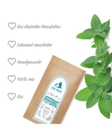 Organic Peppermint Tea Loose 100g - Premium Dried Mint Leaves | GMO Free & Additive Free | Noble Herb - Buy Online on SooperMarket.com