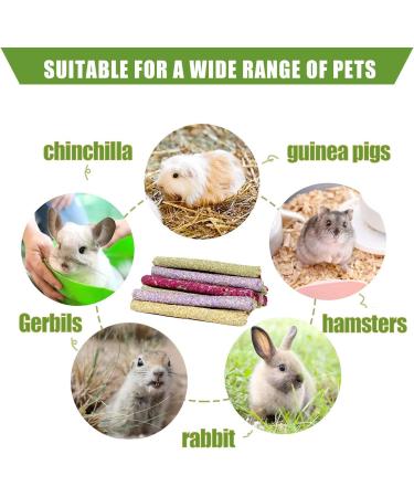 SUPERFA 40 Pcs Timothy Hay Sticks Rabbit Treats Mix Flavors of Rabbit Chew Toys Suitable for Small Animals to Chew A Toy for Rabbits Hamsters Gerbils and Guinea Pigs. 40 Count (1 Pack) - Buy Online on SooperMarket.com