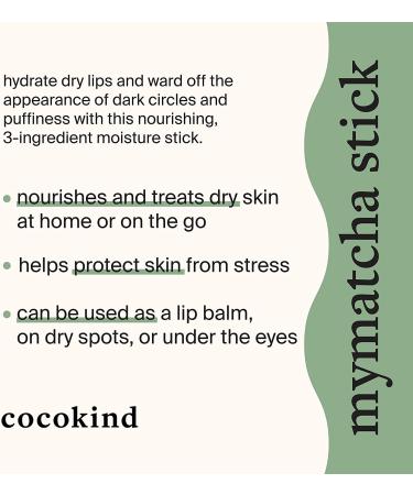 Cocokind Mymatcha All-Over Moisture Stick | Hydrate Dry Lips & Reduce Dark Circles | 0.5 oz - Buy Online on SooperMarket.com