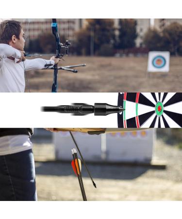 Black Screw-in Archery Bullet Points - 100 Grain, 24 Pieces - Field Target Practice Shooting - Buy Online on SooperMarket.com