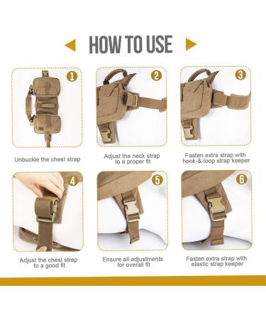 OneTigris Dog Backpack for M/L Size Dogs - Tear-Resistant Camping & Hiking Pack (Large Brown) - Ideal for Adventurous Pets - Buy Online on SooperMarket.com